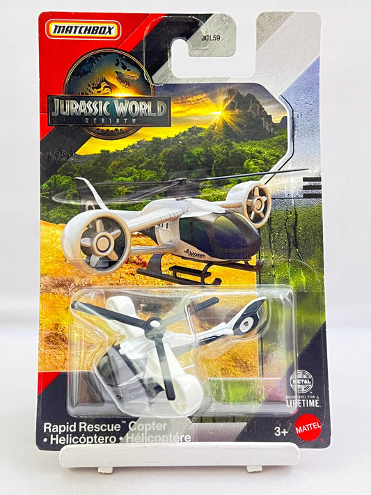 MATCHBOX JURASSIC WORLD - RAPID RESCUE COPTER - ZX2 - Its Fun