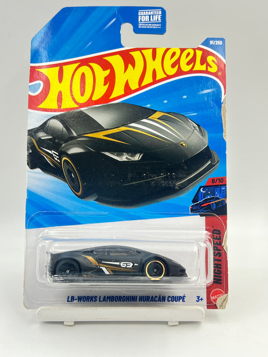 ( CARD AS IN PIC ) - IMPORTED - HOT WHEELS -  LB WORKS LAMBORGHINI HURACAN COUPE - C1