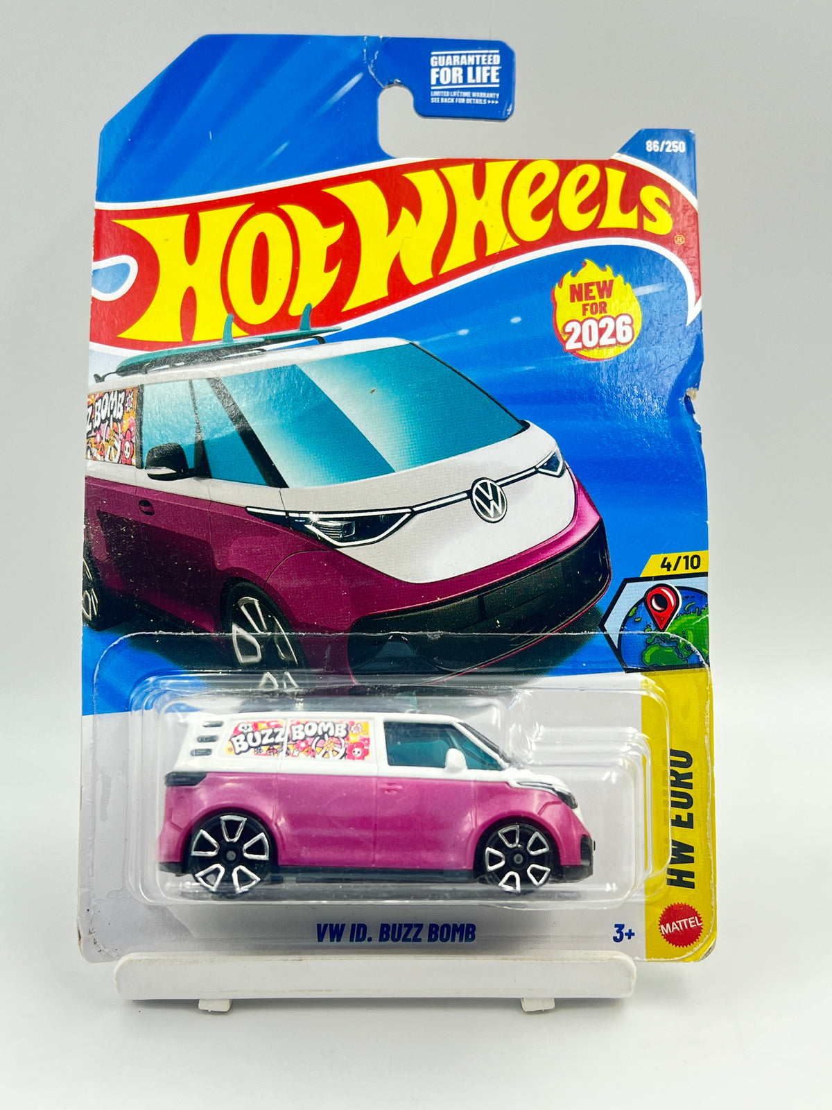 CREASED - IMPORTED - HOT WHEELS -  VW ID BUZZ BOMB - 2C