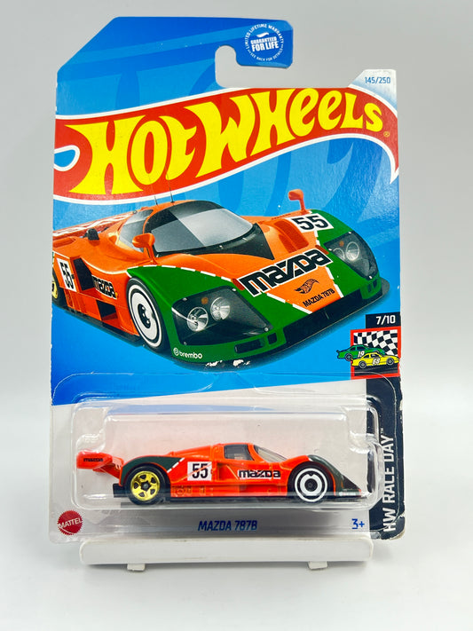 SOFT CORNERS -IMPORTED - HOT WHEELS -  MAZDA 787B - ORANGE - ZX2