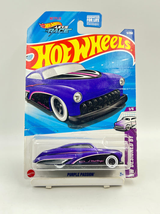 DAMAGED CARD - IMPORTED - HOT WHEELS -  PURPLE PASSION - C2