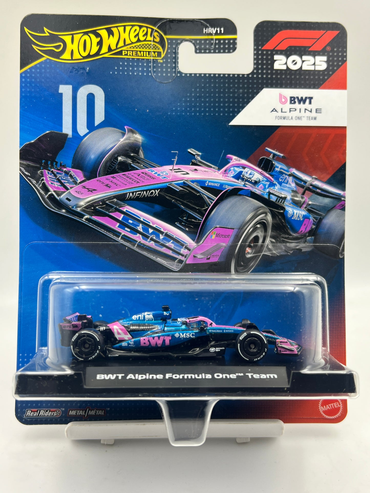 IMPORTED - HOT WHEELS - PREMIUM -FORMULA 1 (F1) - BWT ALPINE FORMULA ONE TEAM - (#10)