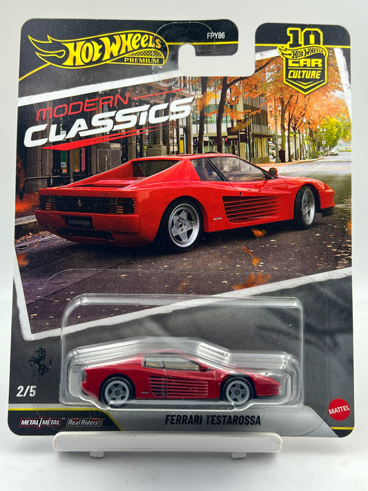 IMPORTED - HOT WHEELS - PREMIUM - MODERN CLASSICS - FERRARI TESTAROSSA - 9F