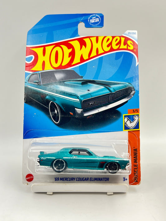 MILD CREASE - IMPORTED - HOT WHEELS -  69 MERCURY COUGAR ELIMINATOR - C2