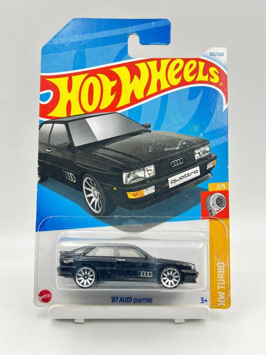HOT WHEELS - 87 AUDI QUATTRO - BLACK - 3D