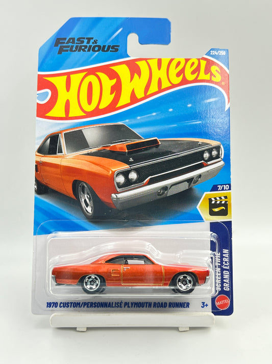 HOT WHEELS - 1970 CUSTOM PLYMOUTH ROADRUNNER - 3C