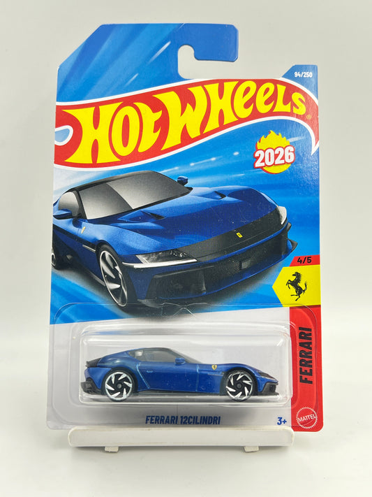 HOT WHEELS - FERRARI 12CILINDRI - BLUE - 3C