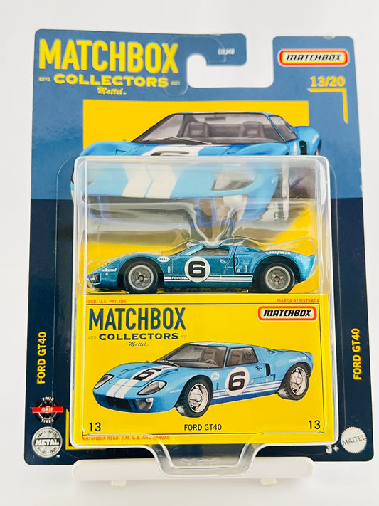 MATCHBOX COLLECTORS EDITION -FORD GT 40 - Its Fun- Hot wheels - matchbox - diecast
