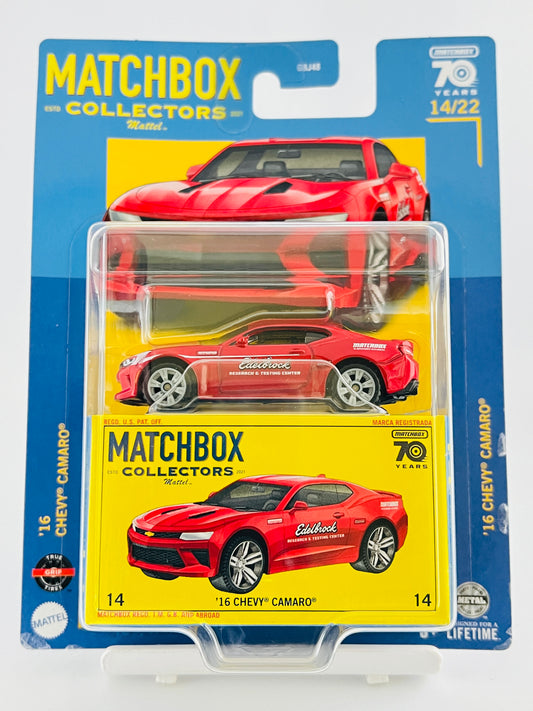 MATCHBOX COLLECTORS EDITION - 16 CHEVY CAMARO - Its Fun- Hot wheels - matchbox - diecast