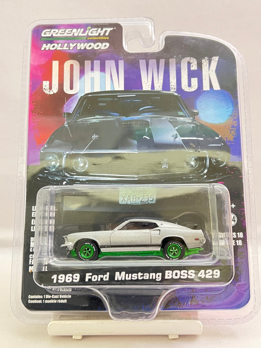 GREENLIGHT - JOHN WICK - CHASE - 1969 FORD MUSTANG BOSS 429
