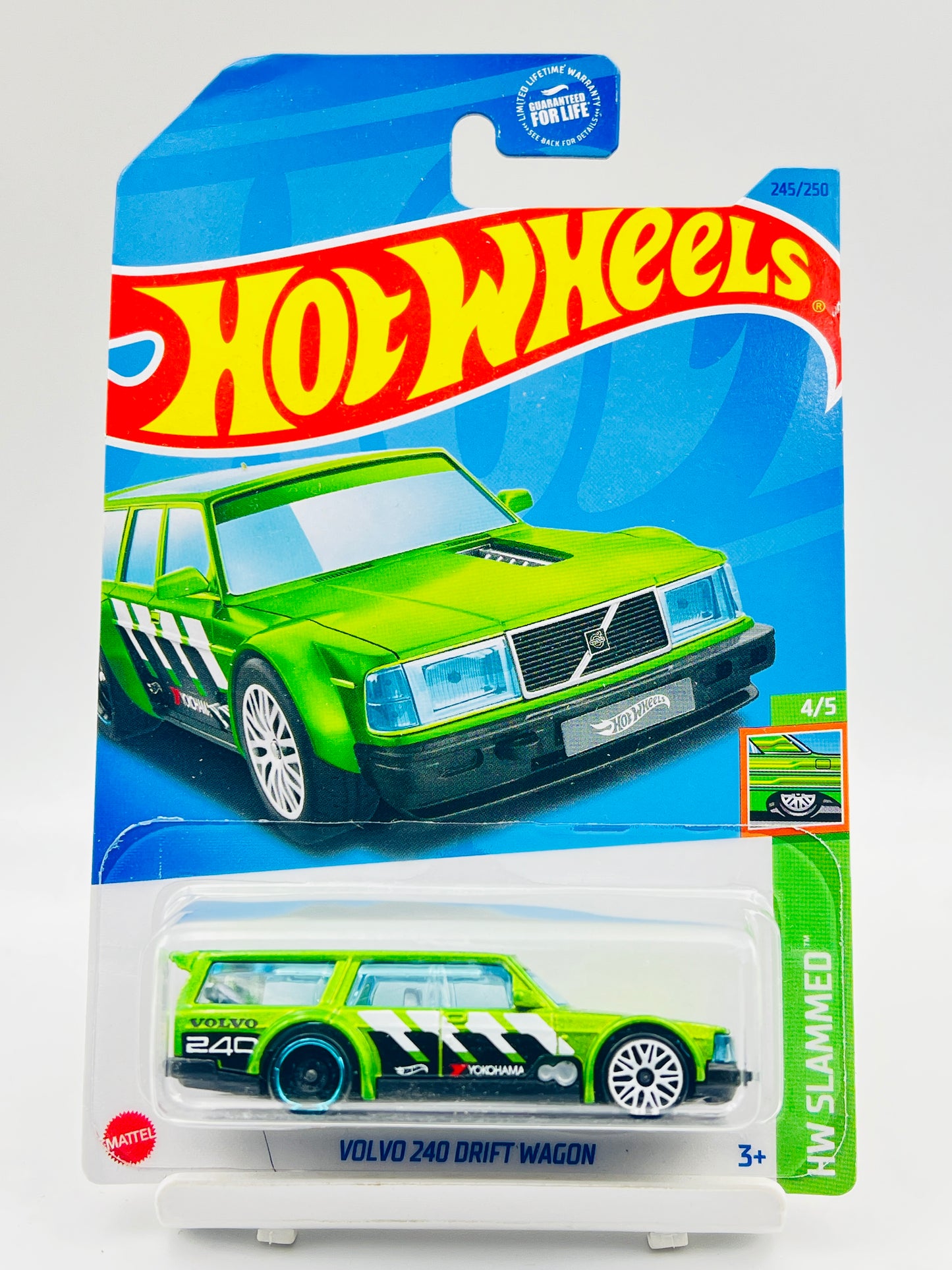 IMPORTED - HOT WHEELS -  VOLVO 240 DRIFT WAGON - GREEN - 6A