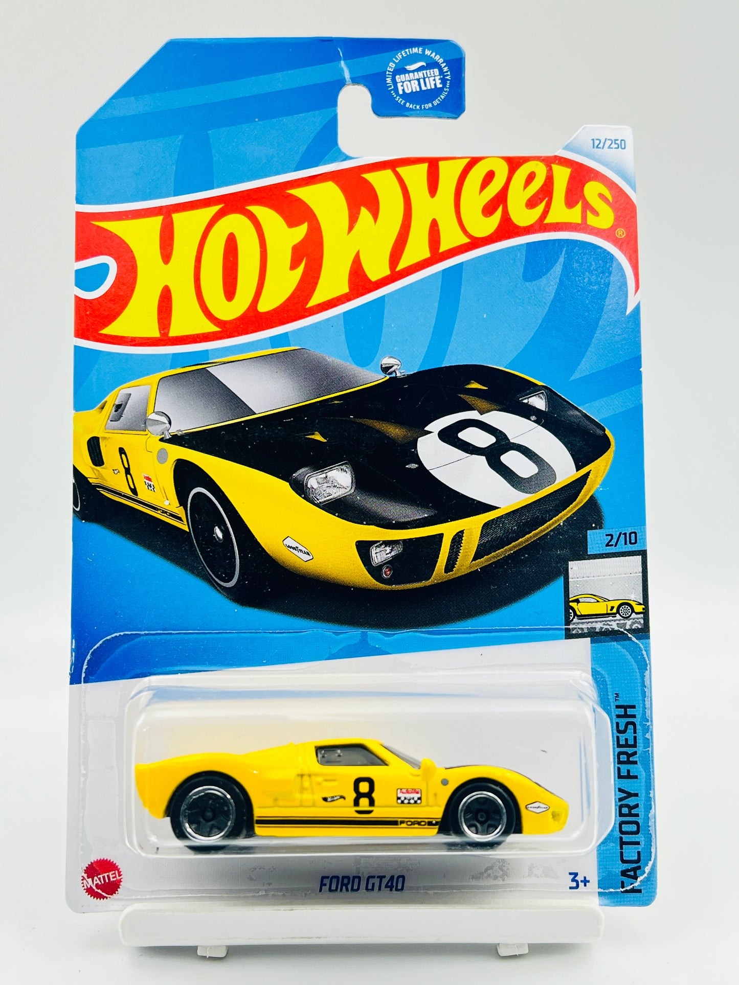 MILD HOOK CREASE - IMPORTED - HOT WHEELS -  FORD GT40 - 3C