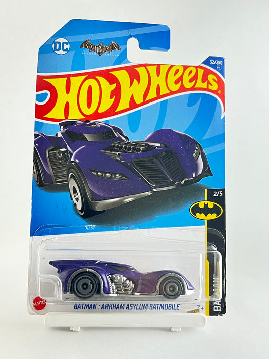 BATMAN ARKHAM ASYLUM BATMOBILE- PURPLE - 3A - Its Fun- Hot wheels - matchbox - diecast
