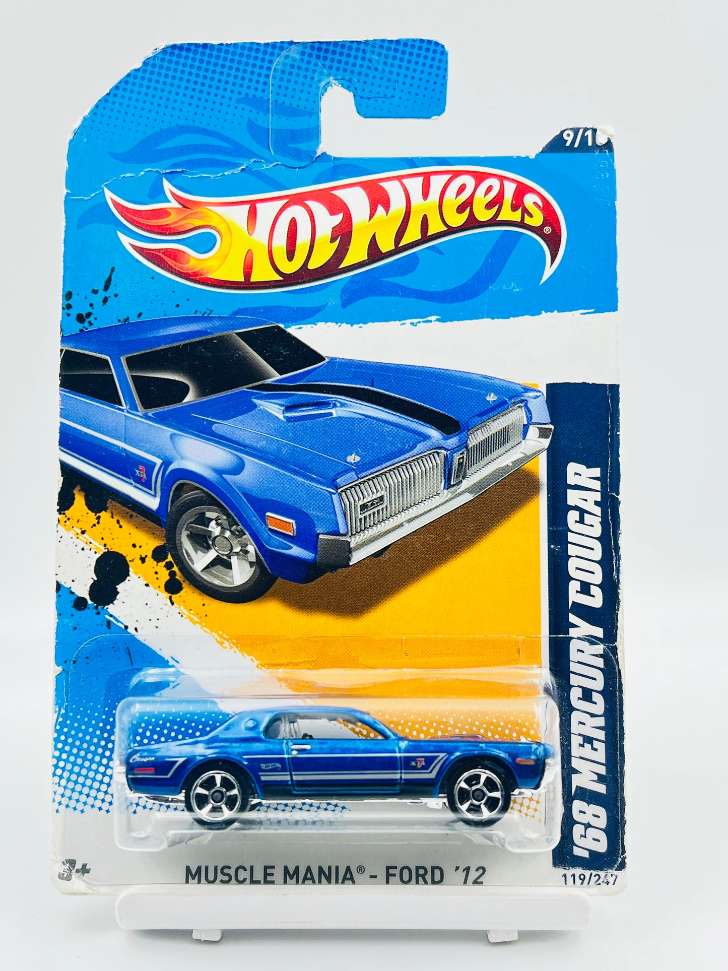 HOT WHEELS - SOFT CORNER - 68 MERCURY COUGAR - 1D