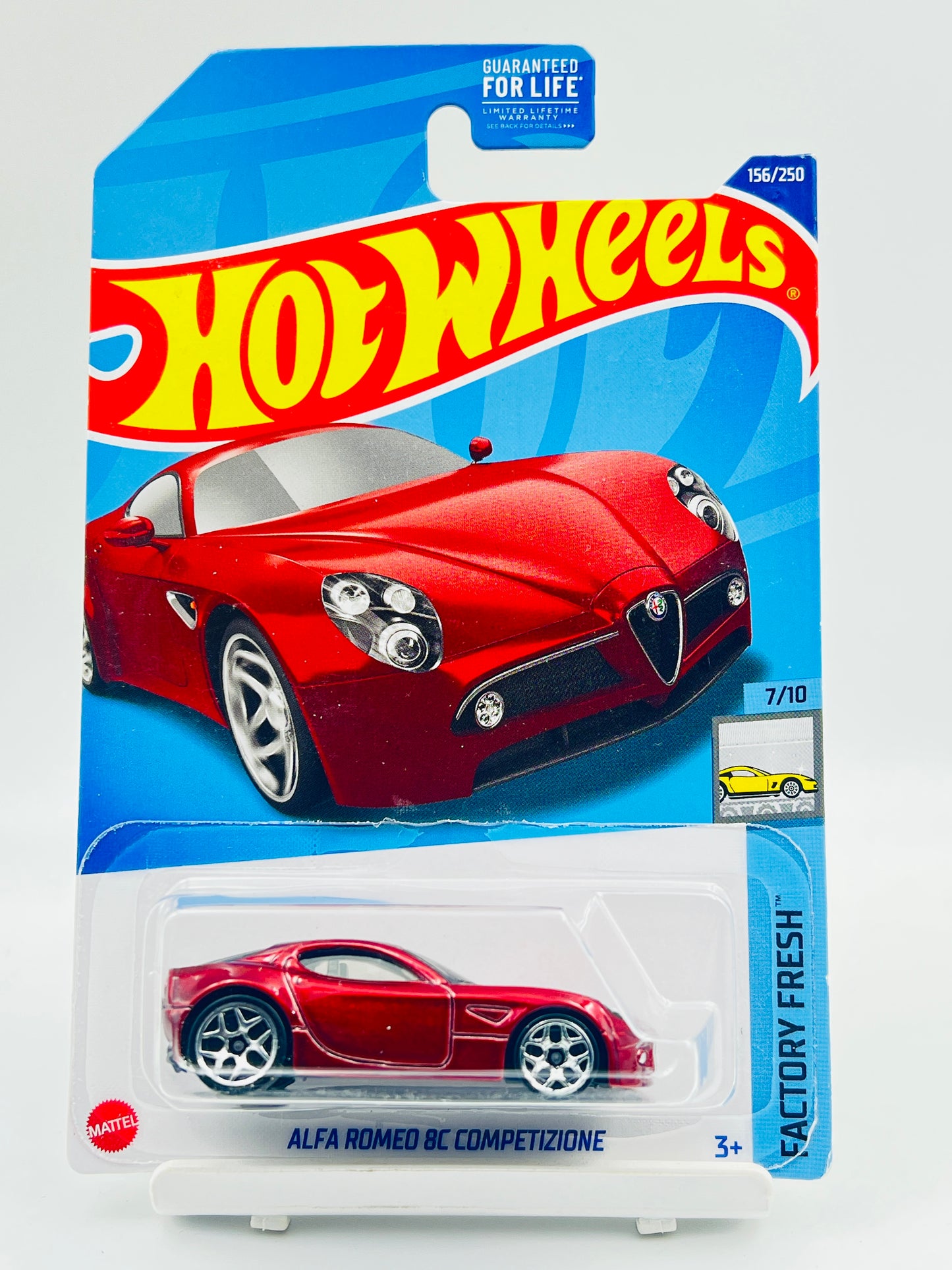 IMPORTED - HOT WHEELS - MILD HOOK CREASE - ALFA ROMEO 8C COMPETIZIONE - RED - 6B