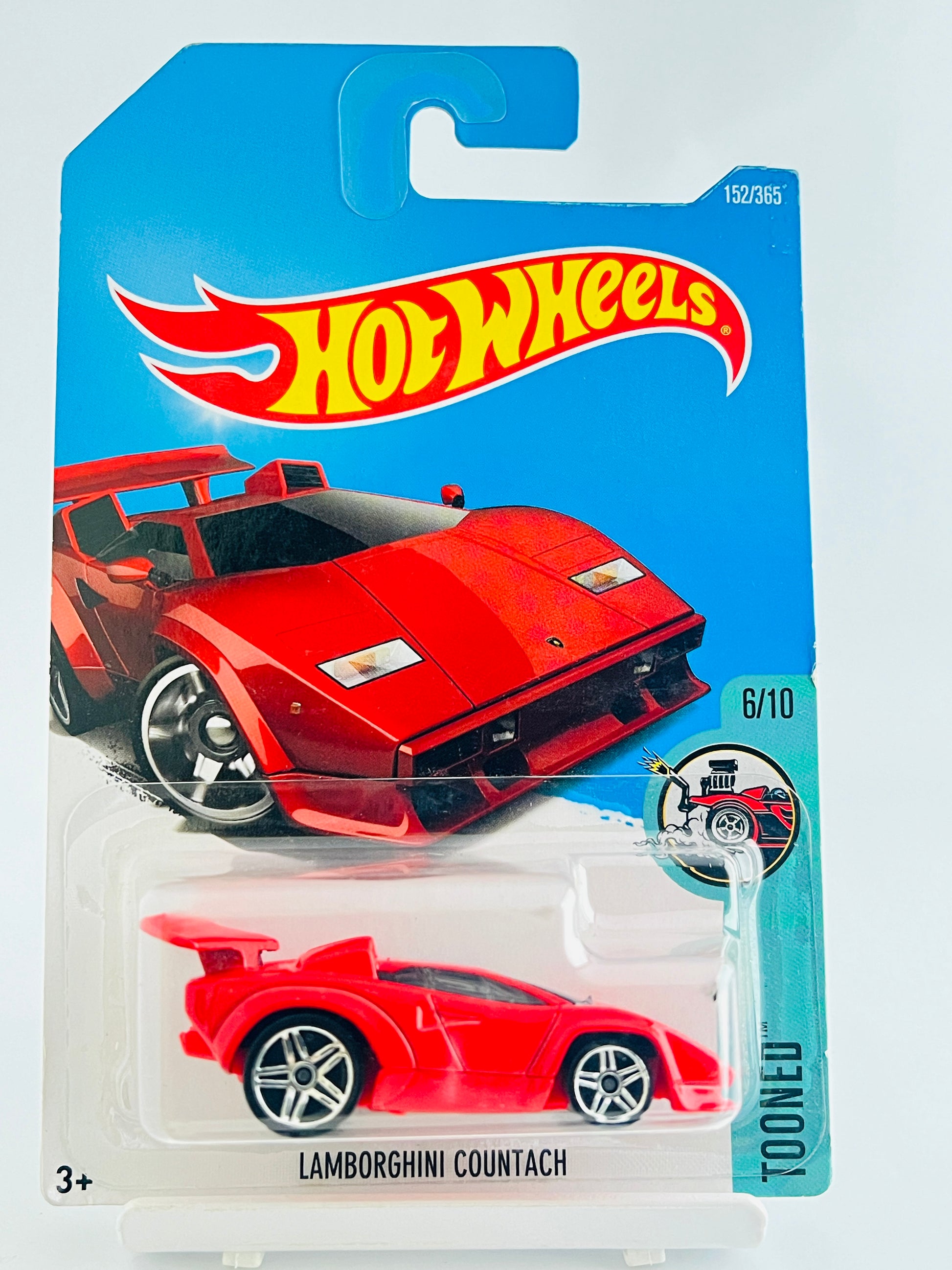 LAMBORGHINI COUNTACH - RED - 4A - Its Fun- Hot wheels - matchbox - diecast