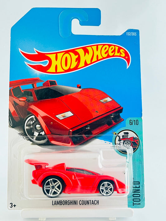 LAMBORGHINI COUNTACH - RED - 4A - Its Fun- Hot wheels - matchbox - diecast