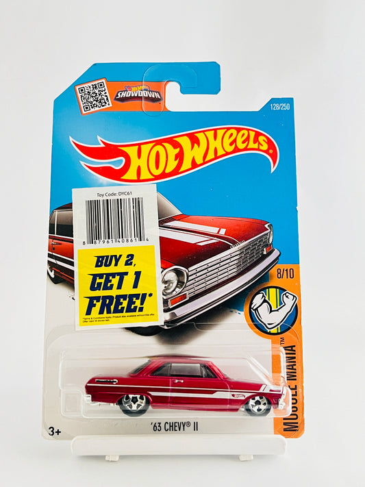 63 CHEVY II - METAL ON METAL - 3A - Its Fun- Hot wheels - matchbox - diecast