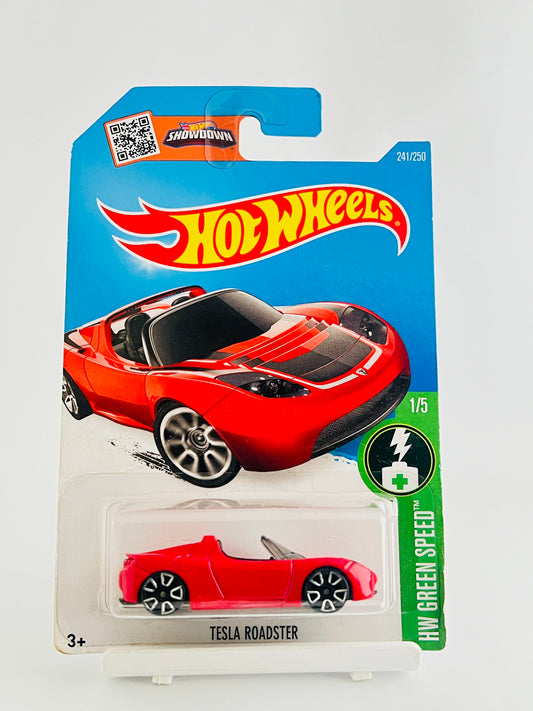 TESLA ROADSTER - RED - 3A - Its Fun- Hot wheels - matchbox - diecast