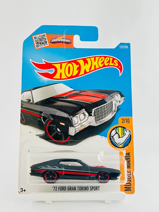 72 FORD GRAN TORINO SPORT - BLACK - 3B - Its Fun