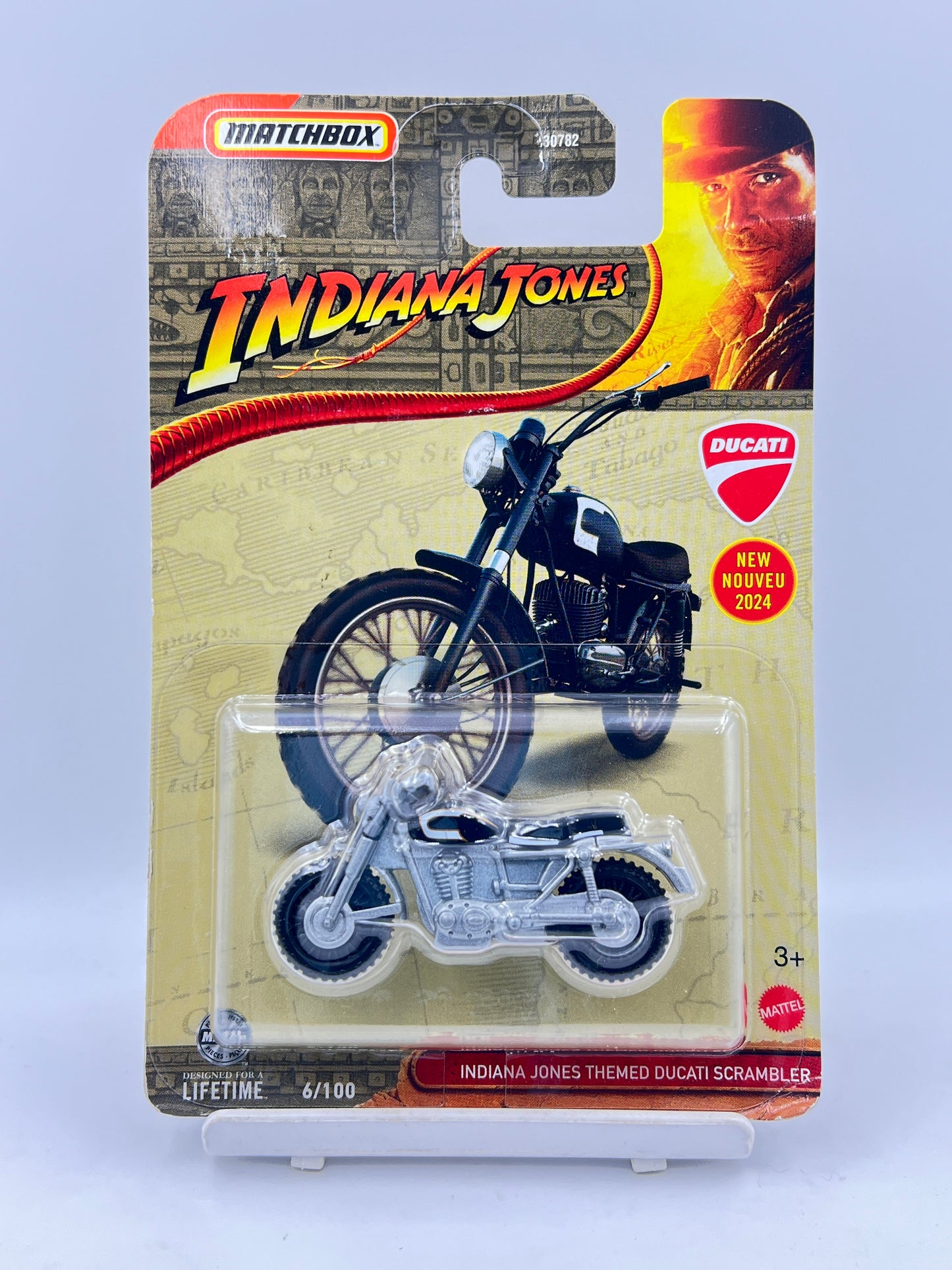 MATCHBOX - INDIANA JONES THEMED DUCATI SCRAMBLER - 4D