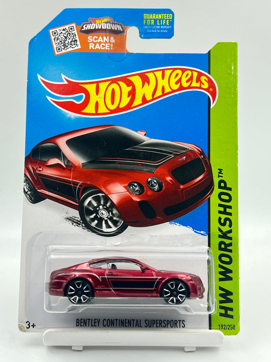 IMPORTED - HOT WHEELS -  BENTLEY CONTINENTAL SUPERSPORTS - RED - 6C