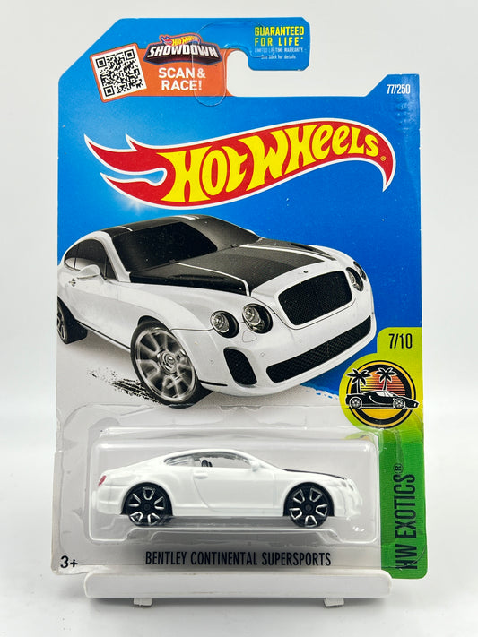 IMPORTED - HOT WHEELS -  BENTLEY CONTINENTAL SUPERSPORTS - WHITE - 6B