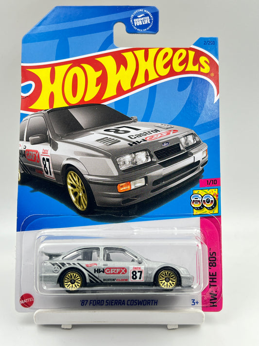 DAMAGED CARD - IMPORTED - HOT WHEELS -  87 FORD SIERRA COSWORTH - 4F
