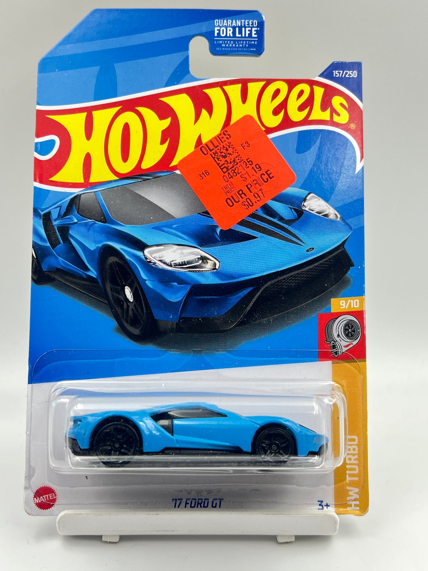 IMPORTED - HOT WHEELS -  17 FORD GT - BLUE - 6D