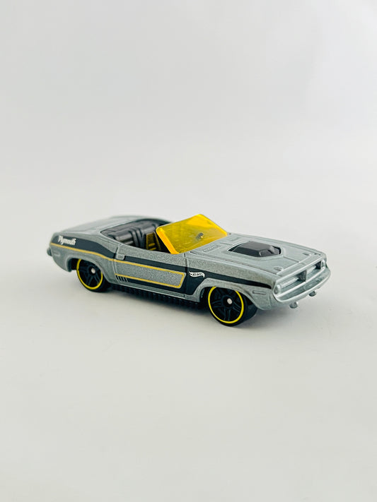 PLYMOUTH BARRACUDA - GREY - Its Fun- Hot wheels - matchbox - diecast