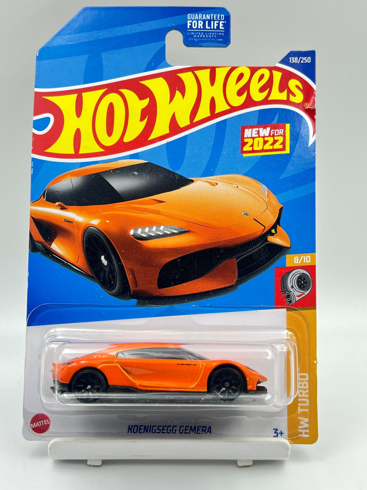 IMPORTED - HOT WHEELS -  KOENIGSEGG GEMERA - ORANGE - MILD CARD DAMAGE - 6D
