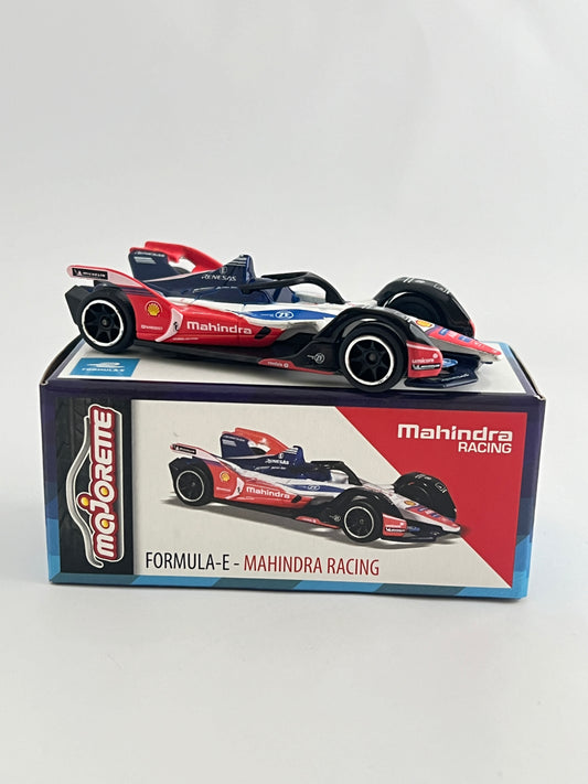 MAJORETTE FORMULA-E MAHINDRA RACING - NO OUTER ROUND SHELL PACKAGE. ONLY BOX PACKING AVAILABLE
