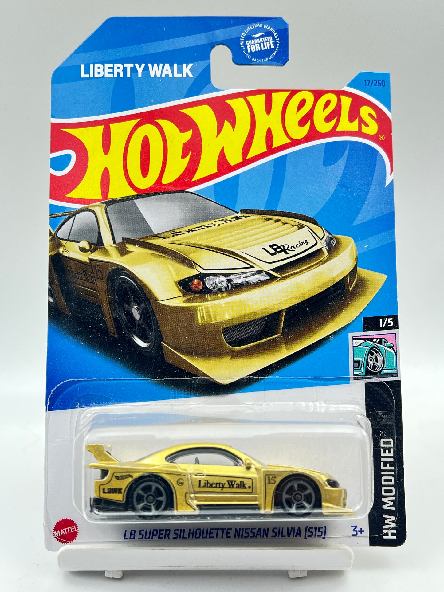 IMPORTED - HOT WHEELS -  LB SUPER SILHOUETTE NISSAN SILVIA (S15) - GOLD - 9B