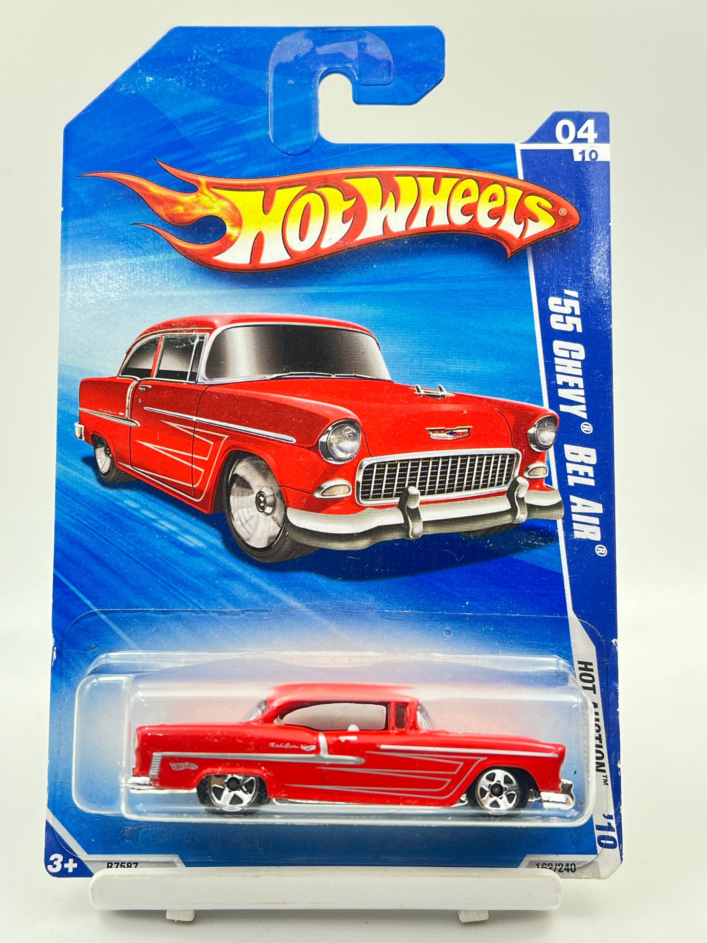 IMPORTED - HOT WHEELS -  55 CHEVY BEL AIR - RED - 9B