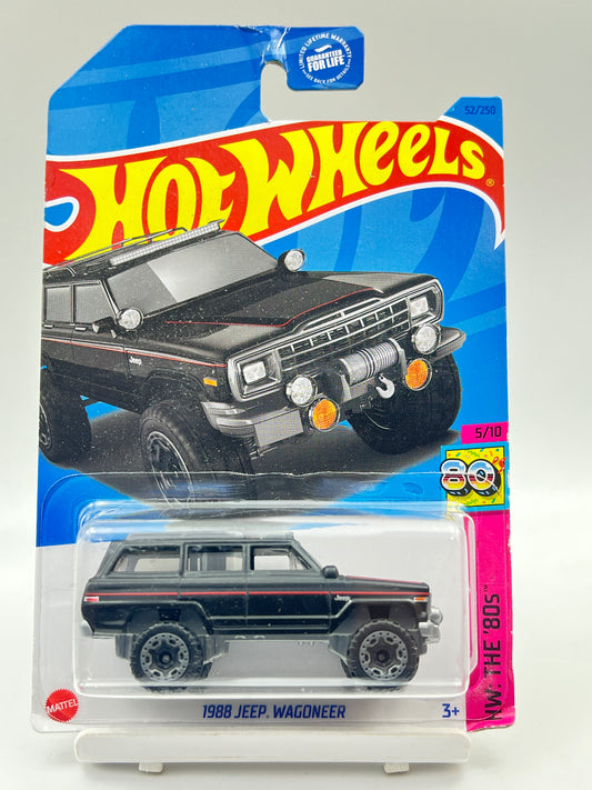 ( CARD AS IN PIC ) - IMPORTED - HOT WHEELS -  1988 JEEP WAGONEER - 9B