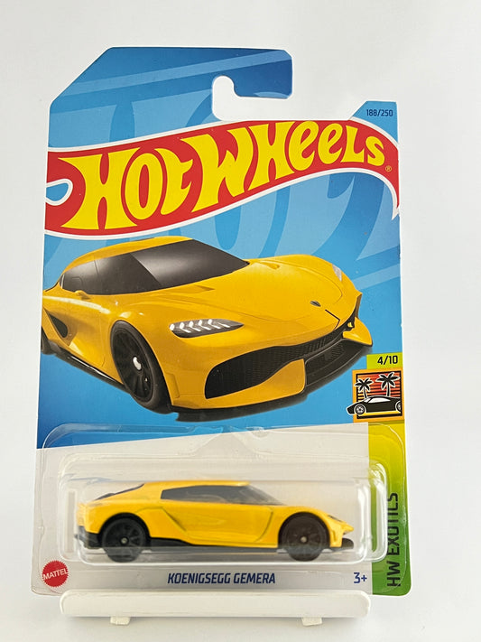 KOENIGSEGG GEMERA - YELLOW -3A - Its Fun- Hot wheels - matchbox - diecast