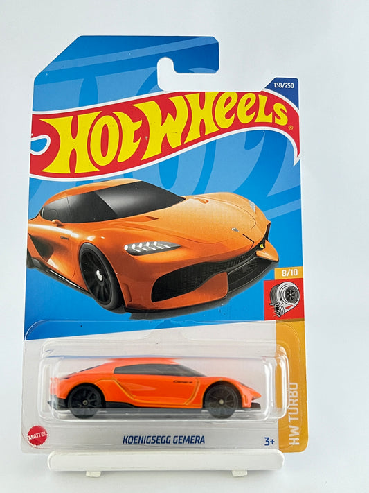 KOENIGSEGG GEMERA - ORANGE - 4E - Its Fun- Hot wheels - matchbox - diecast