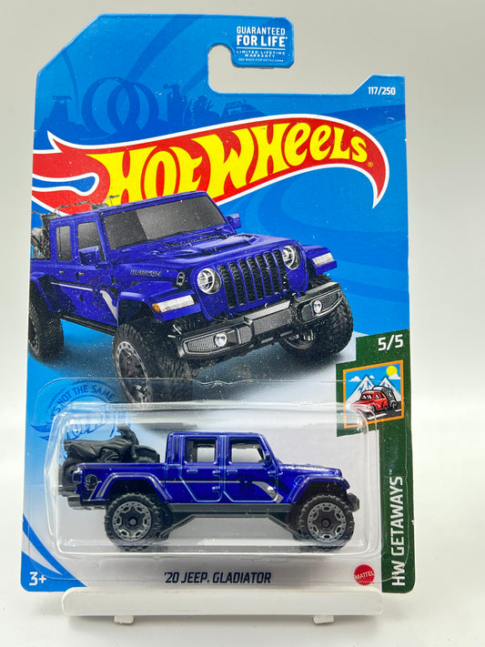 IMPORTED - HOT WHEELS -  20 JEEP GLADIATOR - BLUE - 1H