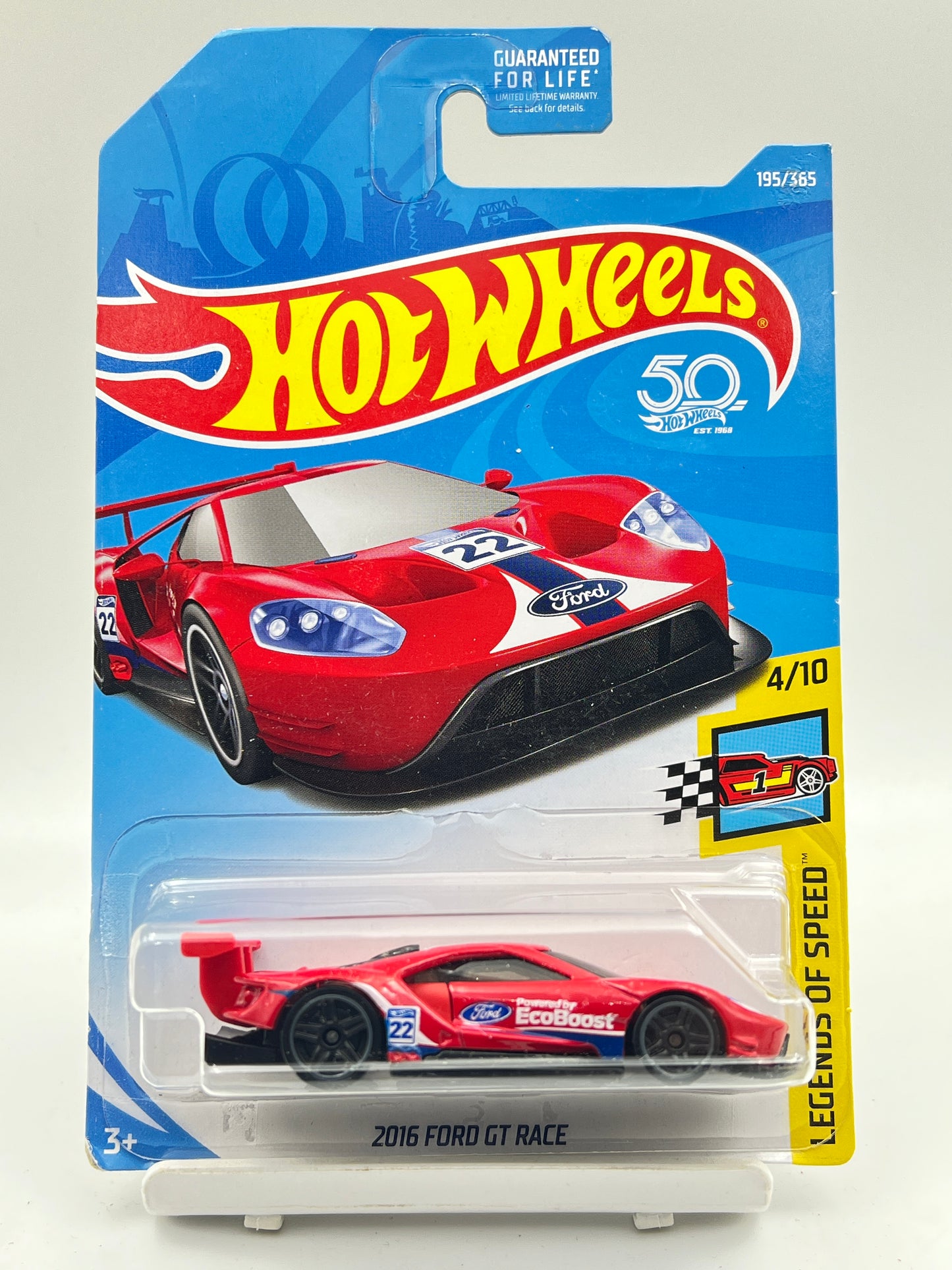 IMPORTED - HOT WHEELS -  2016 FORD GT RACE - RED - 2H