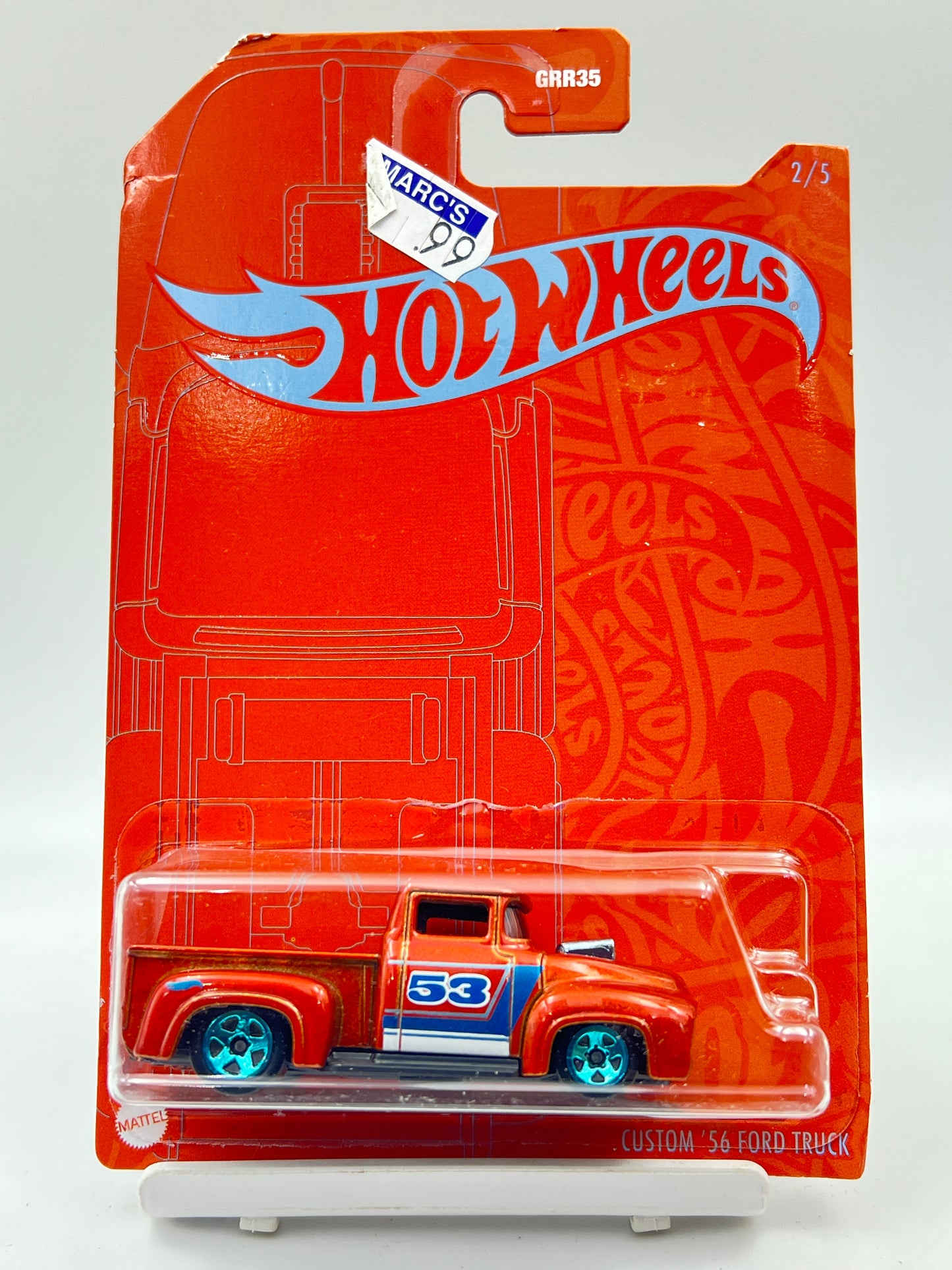 IMPORTED - HOT WHEELS -  CUSTOM 56 FORD TRUCK - ( CARD AS IN PIC ) - 1H