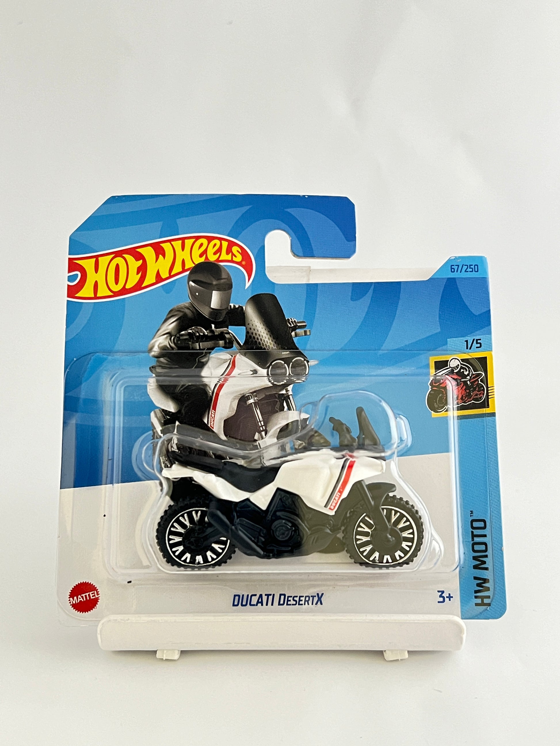 DUCATI DESERTX - SHORT CARD - 1A - Its Fun- Hot wheels - matchbox - diecast