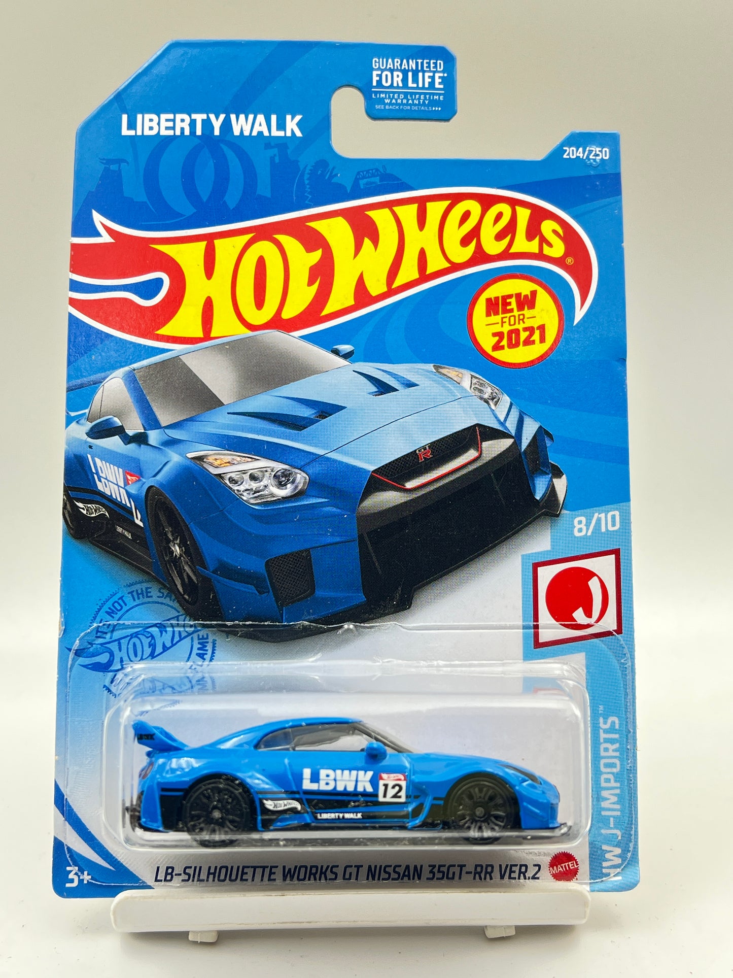 IMPORTED - HOT WHEELS -  LB SILHOUETTE WORKS GT NISSAN 35GT-RR VER 2 - BLUE - 2E