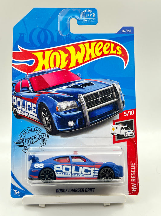 IMPORTED - HOT WHEELS -  DODGE CHARGER DRIFT - MATTE BLUE - 2F