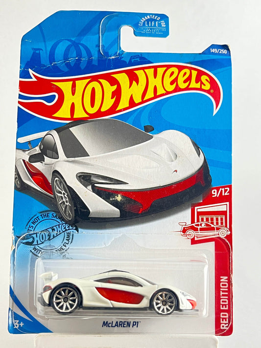 CREASED CARD AS IN PIC - MCLAREN P1 - WHITE - 4F - Its Fun