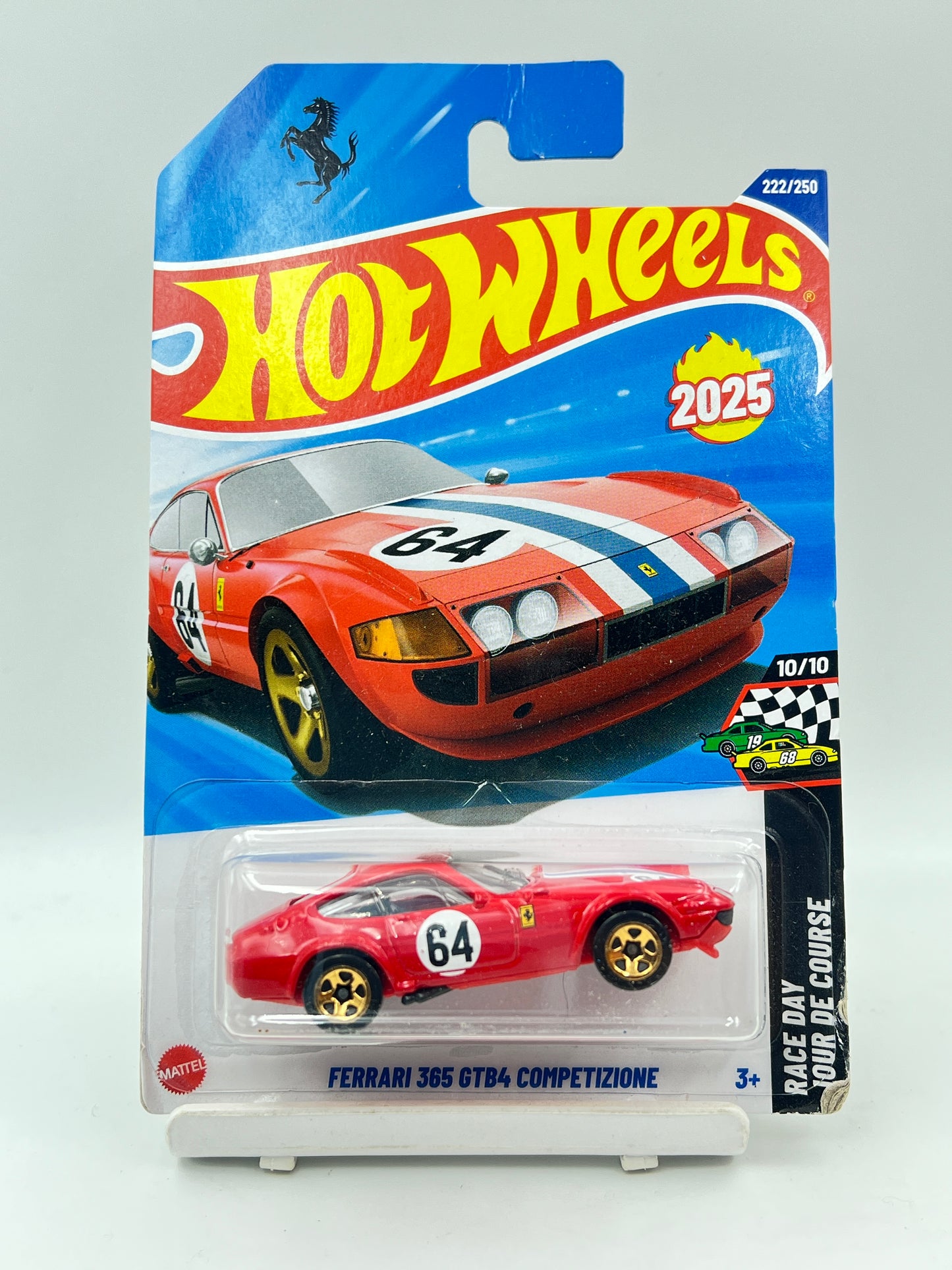 CREASED / SOFT CORNERS - HOT WHEELS - FERRARI  365 GTB4 COMPETIZIONE - RED - 4B