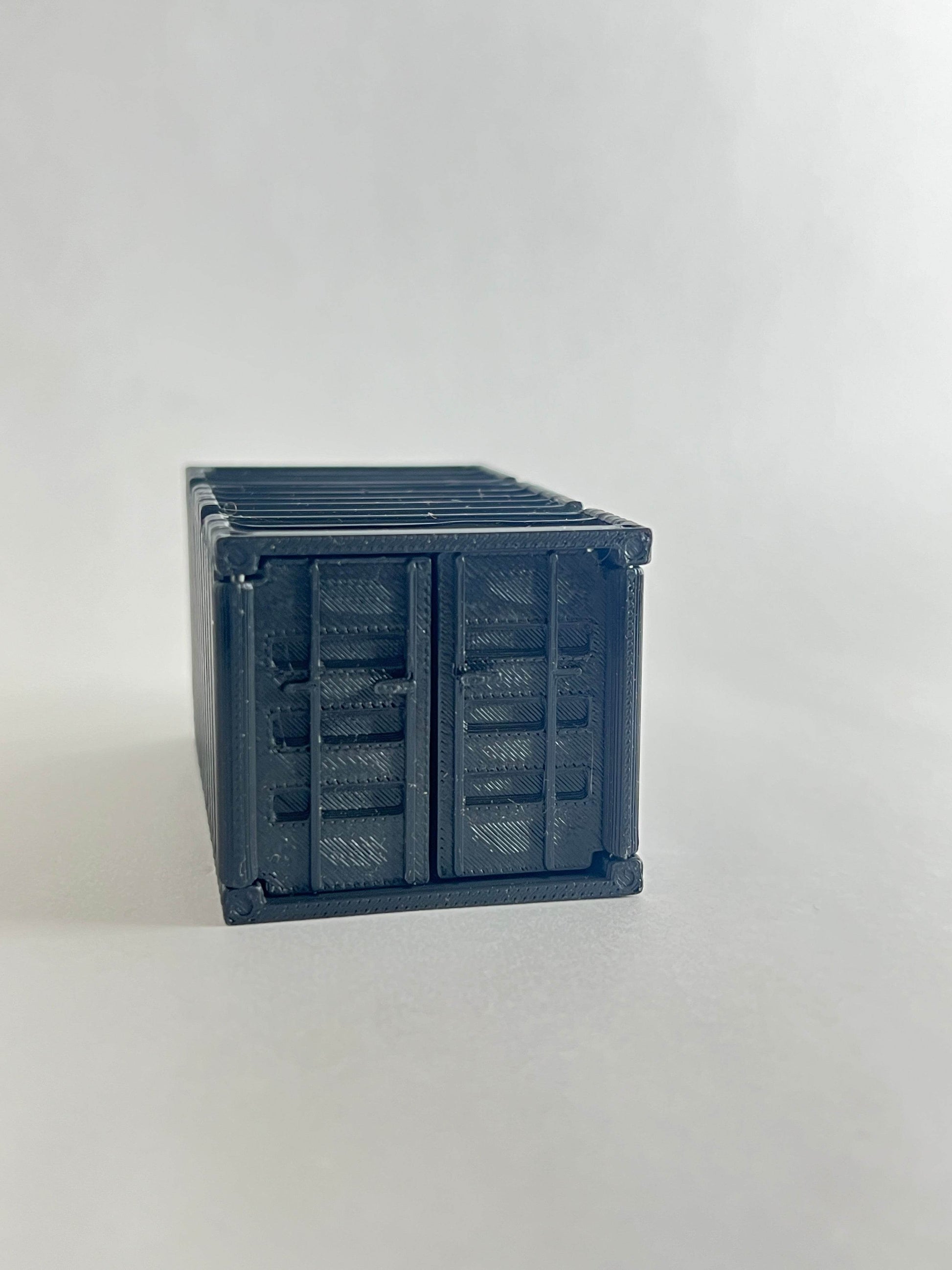 3D PRINTED CONTAINERS FOR 1:64 CARS - BLACK - Its Fun