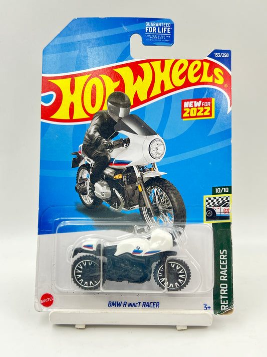 SOFT CORNERS - IMPORTED - HOT WHEELS -  BMW R NINET RACER - WHITE - ZX2