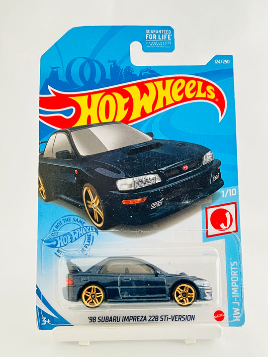 98 SUBARU IMPREZA 22B STi-VERSION - DARK BLUE - 4B - Its Fun- Hot wheels - matchbox - diecast
