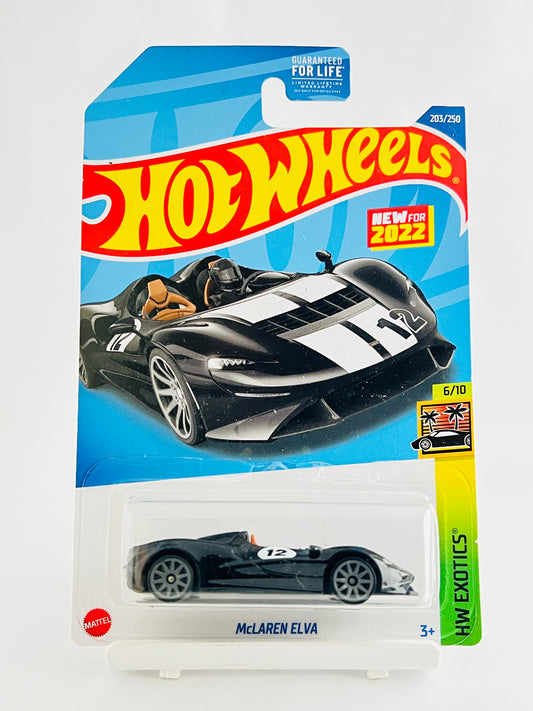 MCLAREN ELVA - BLACK - 4A - Its Fun- Hot wheels - matchbox - diecast
