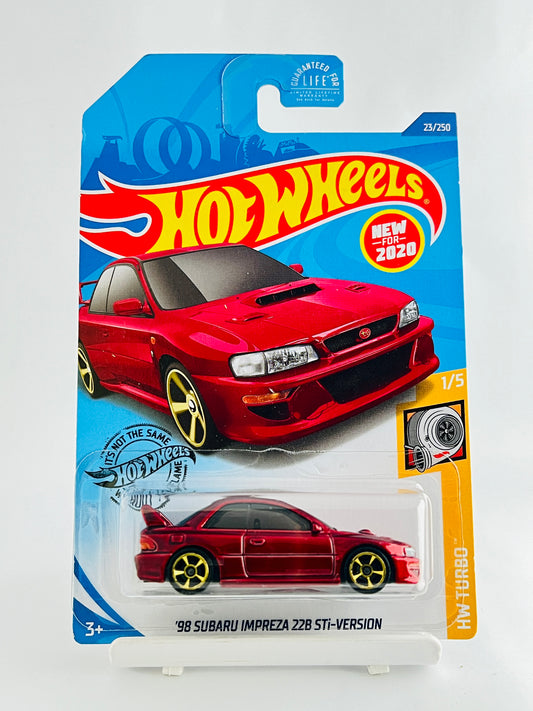 98 SUBARU IMPREZA 22B STi-VERSION - RED -4A - Its Fun- Hot wheels - matchbox - diecast